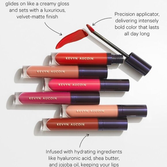 Kevyn Aucoin Velvet Liquid Lip Paint* ~ STUNNING (Brick Red) 5ml NIB - Picture 11 of 15